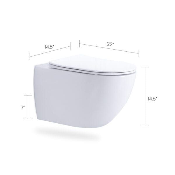 1336 SWISH Wall Hung Commode - Image 2