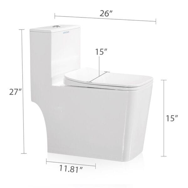 5144 WH SWISH Commode - Image 2