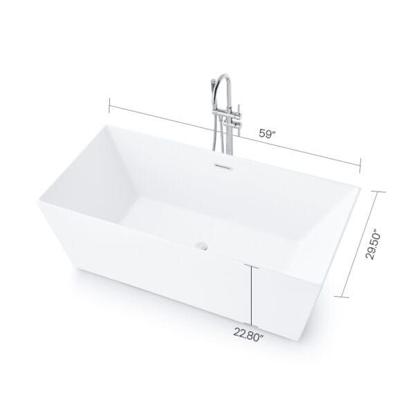 2982-15 SWISH Free Standing Bathtub - Image 2