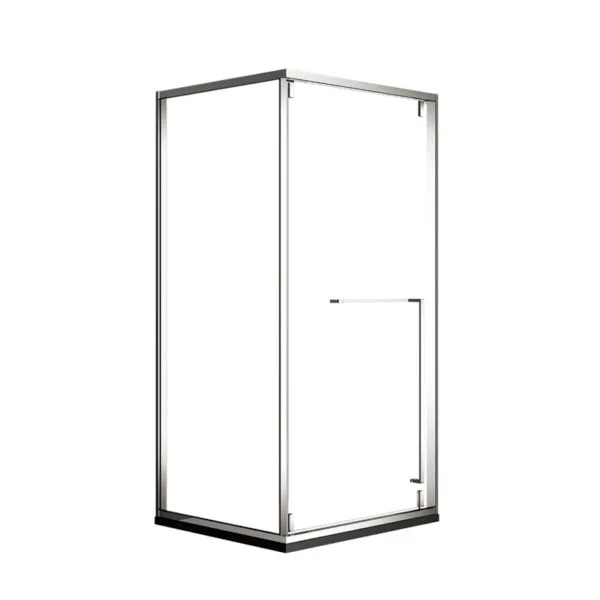 Ervano - V6-Square Chromed SWISH Shower Enclosure With Tray