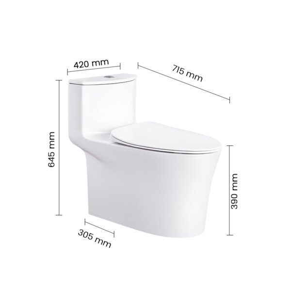 WC 0100141-00 SWISH Commode - Image 2