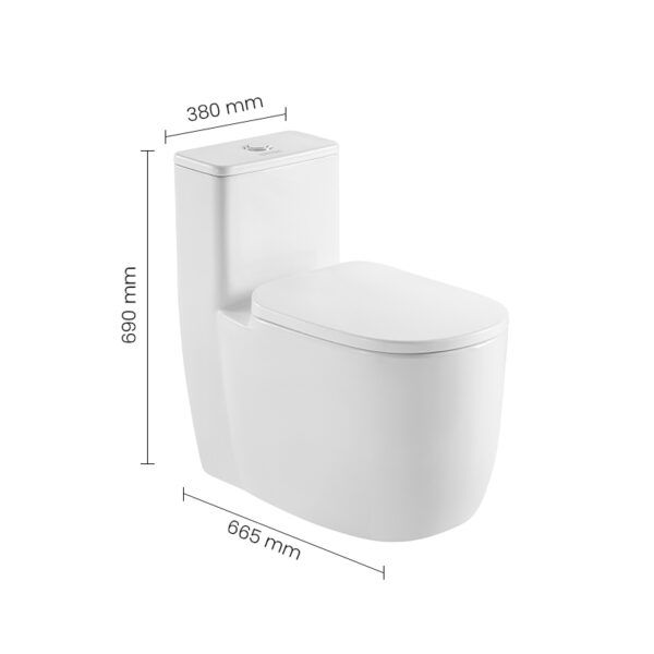 WC 0100145-00 SWISH Commode - Image 2