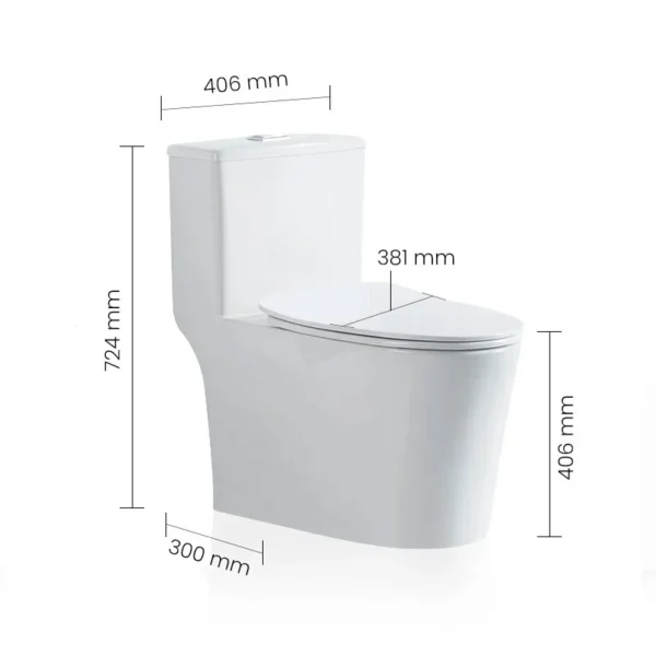 8286 WH SWISH Commode - Image 2