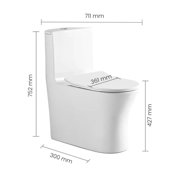 WC 0100116-00 SWISH Commode - Image 2