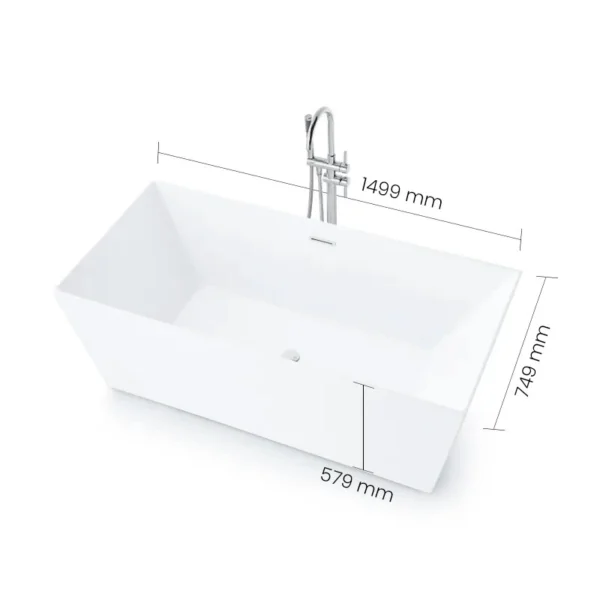 2982-15 SWISH Free Standing Bathtub - Image 2