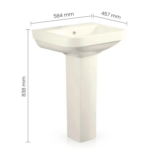 3005 IV SWISH Pedestal Basin - Image 2