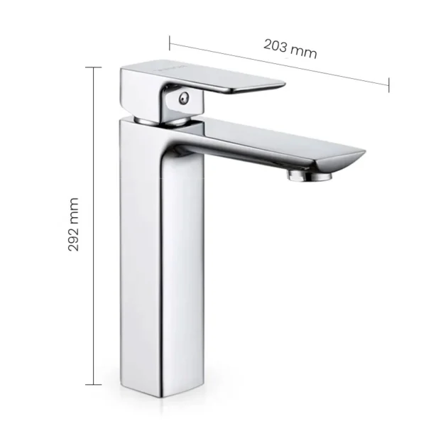 342213 SWISH Long Basin Mixer - Image 2