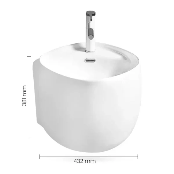 3860 WH SWISH Wall Hung Basin - Image 2