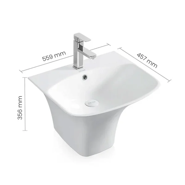 5200B WH SWISH Wall Hung Basin - Image 2