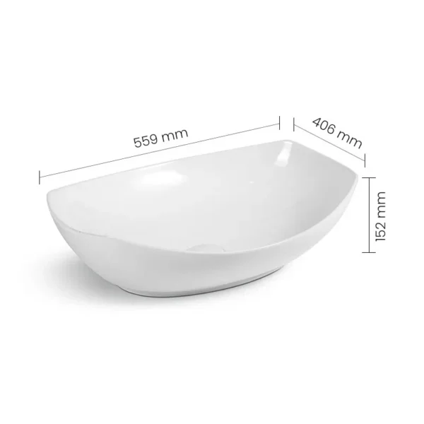 602 Shining White SWISH Art Basin - Image 2