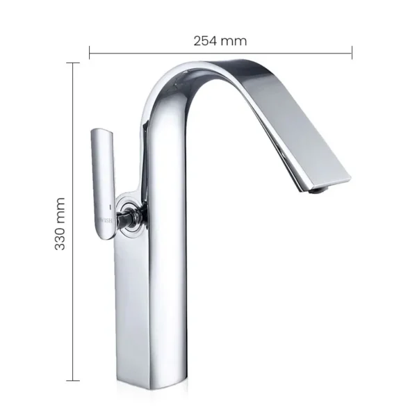 702213 SWISH Paris Long Basin Mixer - Image 2