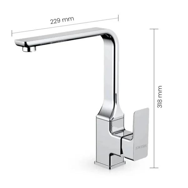 343212 SWISH Picasso Sink Mixer - Image 2