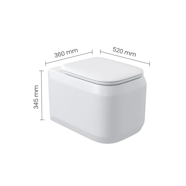 WC 0200149-00 SWISH Wall Hung Commode - Image 2