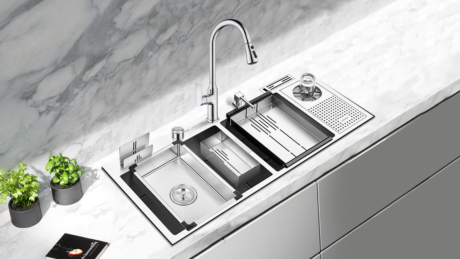 SWISH Sinks and Mixers for Festive Kitchens