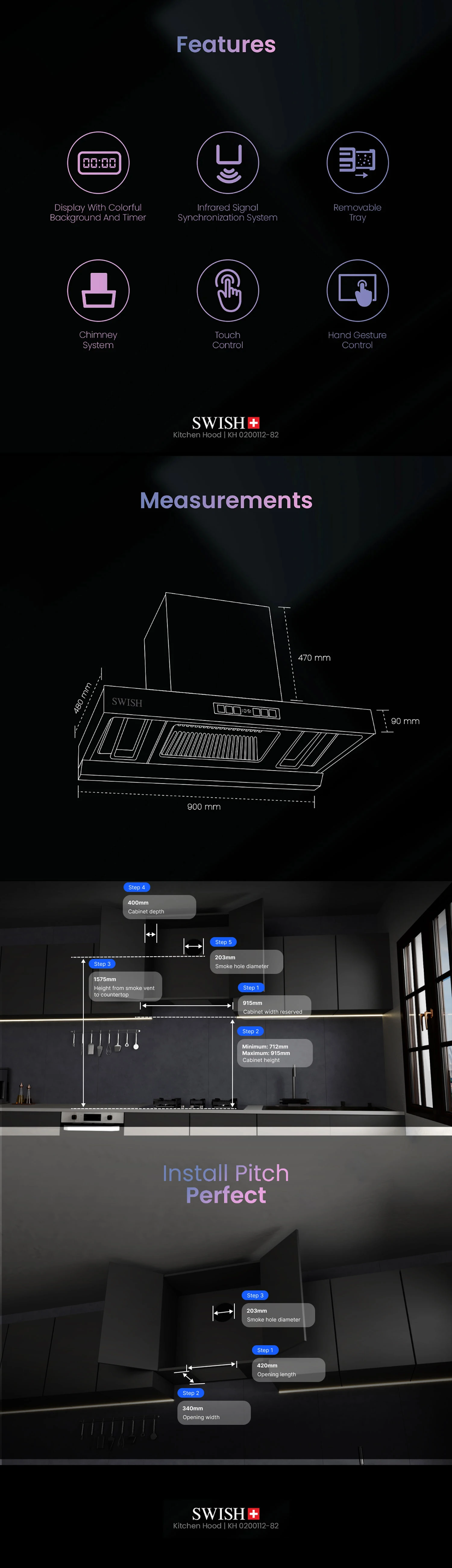 Kiro – KH 0200112-82 SWISH Kitchen Hood Storytelling Image