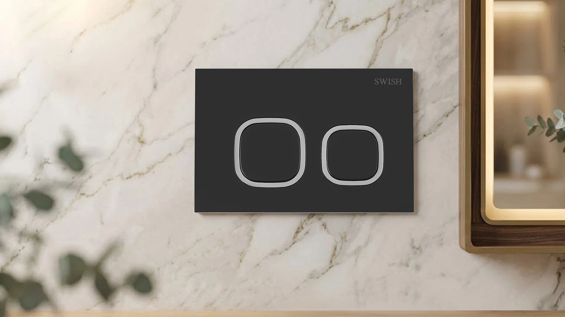 Image of FS 0200123-22 Black Color SWISH Flushing Switch 