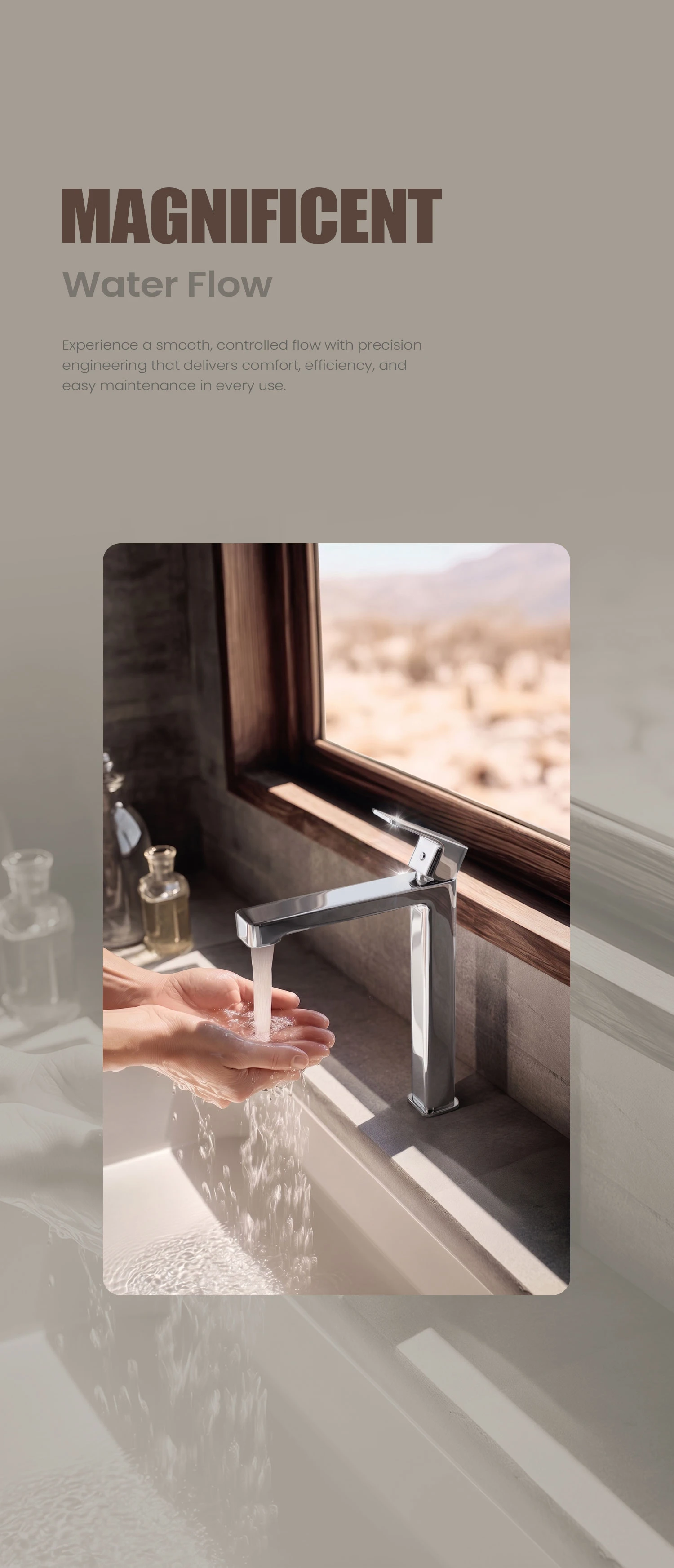 BF 0100137-00 SWISH Long Basin Mixer Storytelling Image