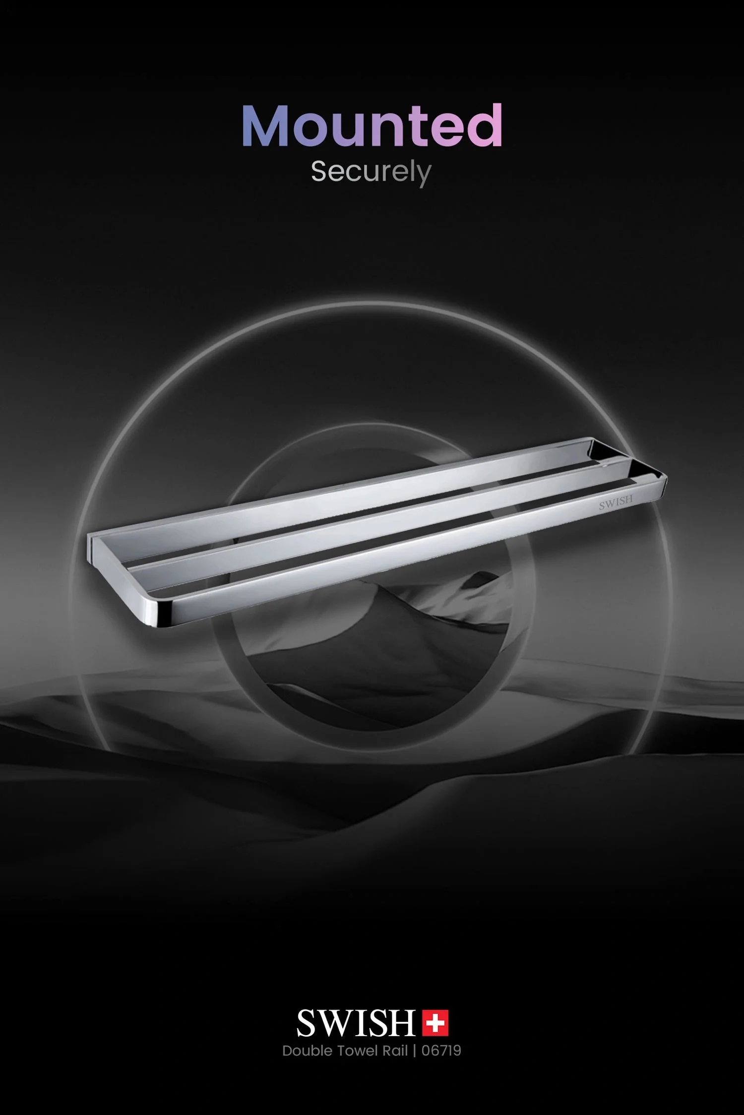 Picasso – 06719 SWISH Double Towel Rail Storytelling Image