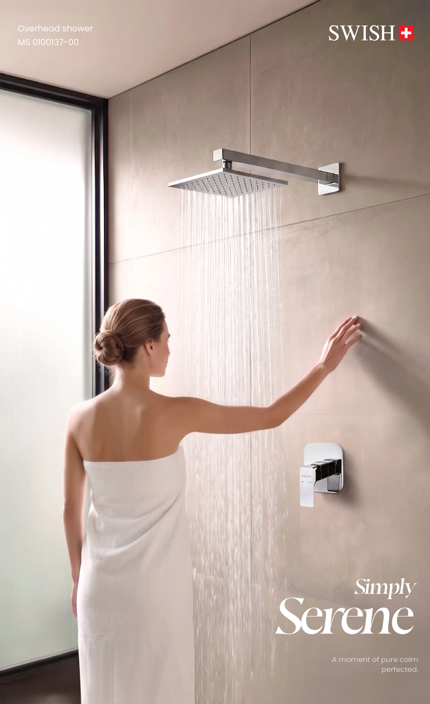 MS 0100137-00 SWISH Overhead Shower Storytelling Image