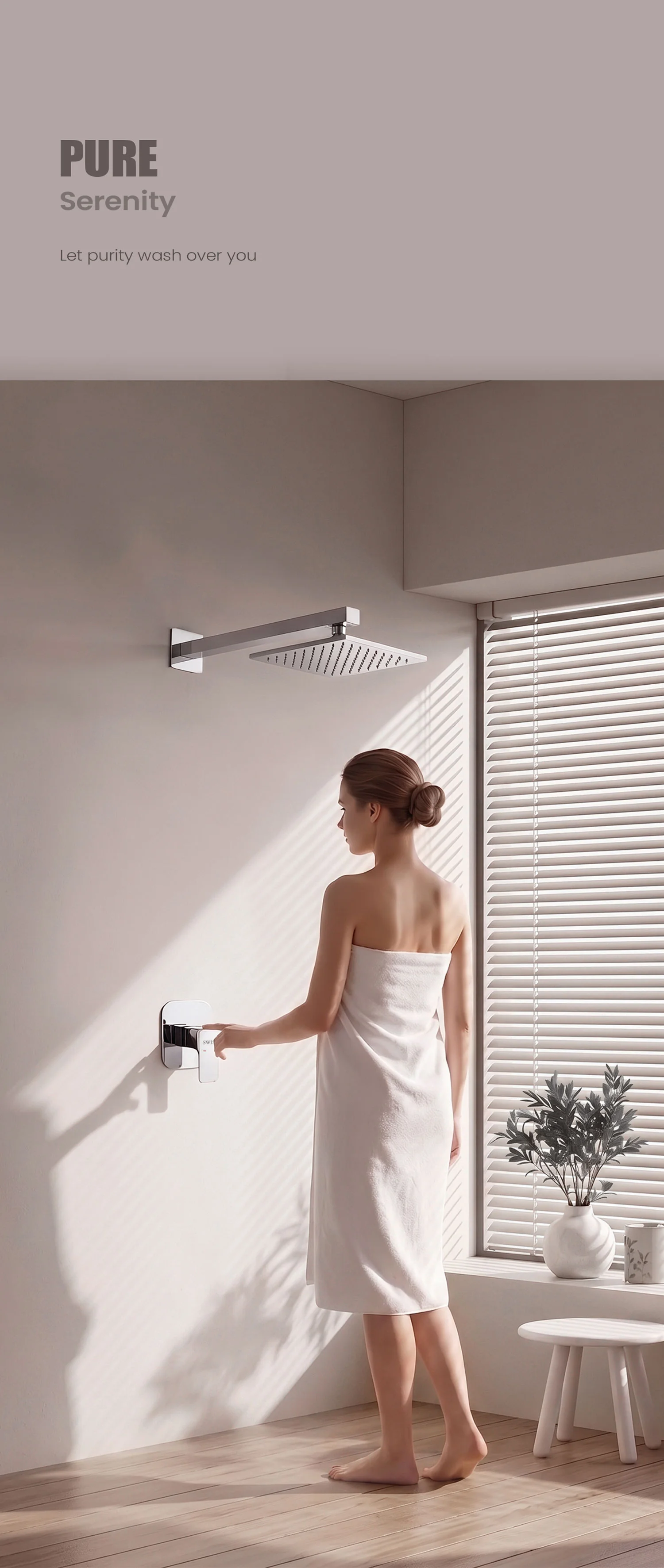 MS 0100138-00 SWISH Overhead Shower Storytelling Image